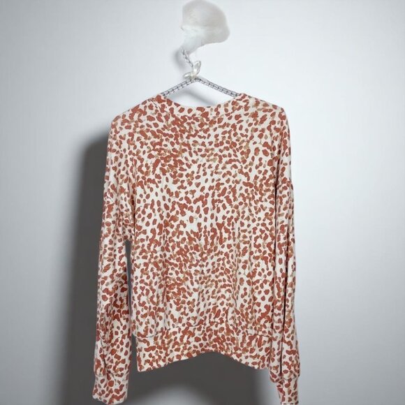 n:Philanthropy GG Soledad Sweatshirt & Shorts Set Camel Animal Smudge - Picture 7 of 11